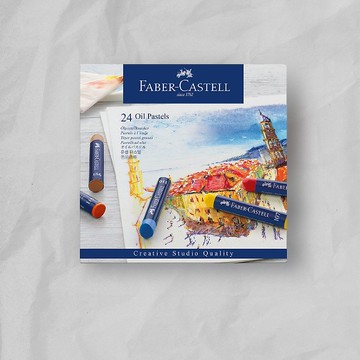 Faber-Castell 創意工坊油性粉彩條24色(原廠正貨)