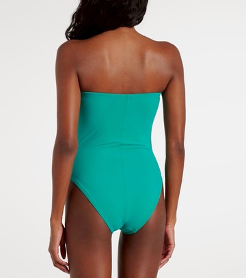 Karla Colletto Gathered strapless swimsuit