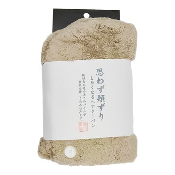 HASHIZUME 橋爪商店 超吸水柔軟髮帽 26*61cm 聚酯纖維80% 毛 20% 日本製造  淺棕  1個