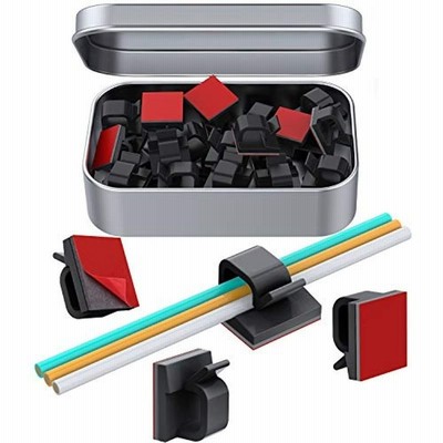 Adali ケーブルクリップ 配線止め コードクリップ ケーブルホルダー 収納 ケーブル固定具 テープ有り 車用 家庭用 事務室用 ホワイト 通販 Lineポイント最大get Lineショッピング