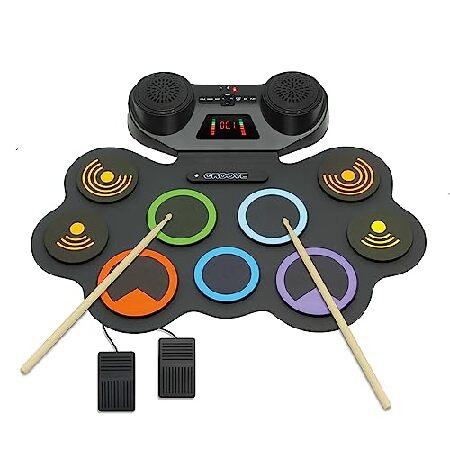 Croove Electronic Drum for kids Drum Pads ＆ Pedals Rechargeable Drums for kids Headphone Jack Makes It A Great Drum Set For Kids Great be