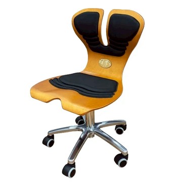 【海夫健康生活館】祐奇 U2微運動 禪柔曲木 低背微運動辦公椅(U2-166)