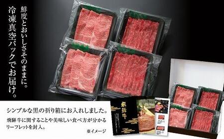 飛騨牛 霜降り・赤身スライスセット（すき焼き／しゃぶしゃぶ）600ｇ 使い勝手の良い 小分け 冷凍真空パック