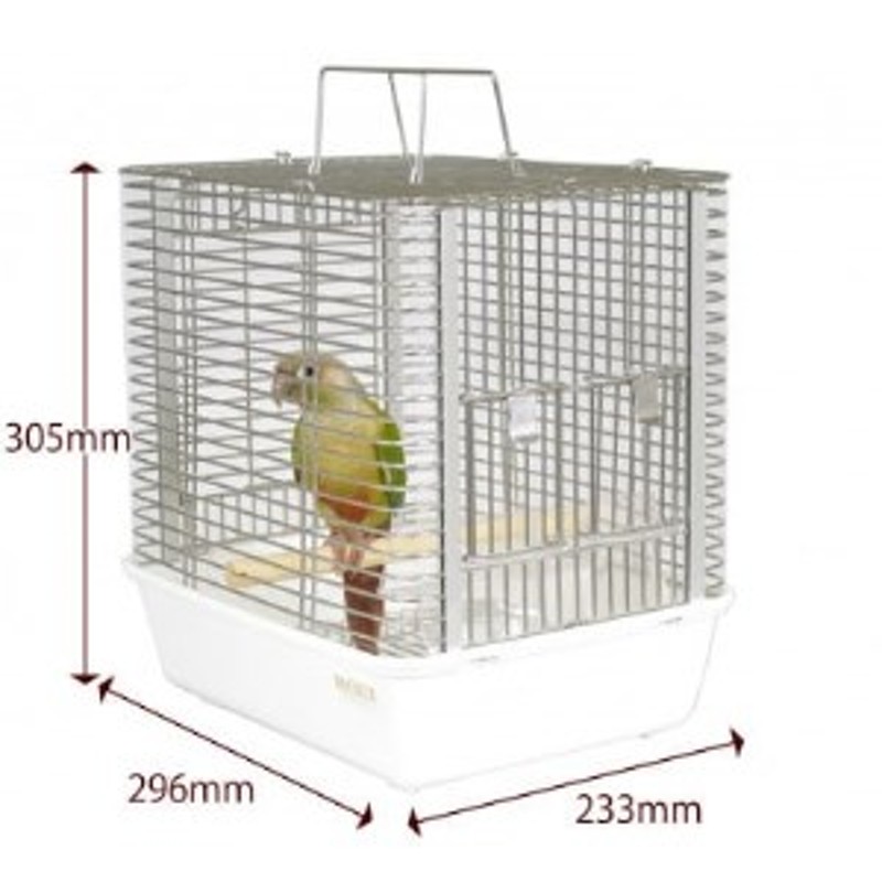 HOEIの鳥かご ステンレスキャリーケージ ハートフルキャリーステンレス
