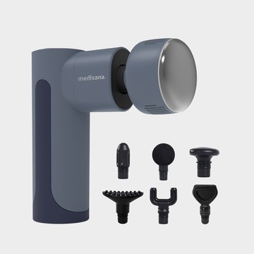 medisana RG 220 隨身冷熱震動按摩槍-冰河藍
