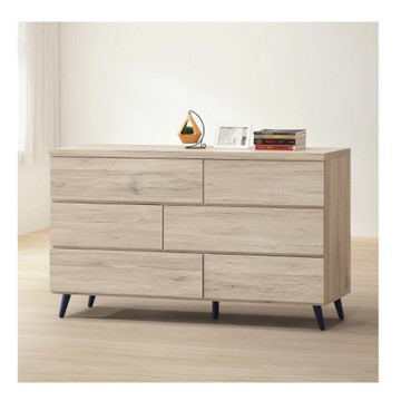 【MUNA 家居】寶雅橡木色4.6尺六斗櫃