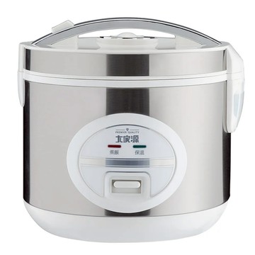 大家源 6人份電子鍋 ECS-309601 不鏽鋼外殼設計 蜂巢式底紋內鍋 附PP飯匙、量杯  1台