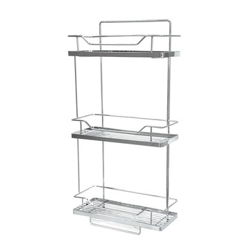 Cassido 卡司多 摩登不鏽鋼兩用置物架 大容量收納 浴室/廚房皆可使用  1個  3層  28 x 15 x 62cm