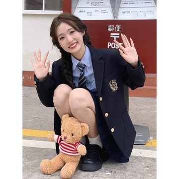 東京歲時記jk日系休閑秋新款西裝外套女小個子學院風顯瘦西服外套