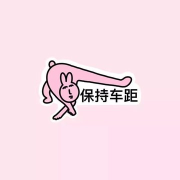 臺灣發貨>抽象搞怪粉紅兔子卡通汽車車貼創意裝飾新手實習貼紙電動車汽車貼UWD