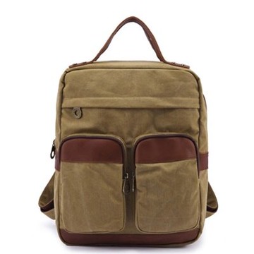 雙肩包帆布後背包-歐美街頭休閒復古男包包4色73re22【獨家進口】【米蘭精品】