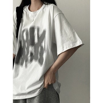 Codibook｜韓國 HIJJOO 休閒寬鬆印花短袖T恤［預購］短袖上衣 女裝