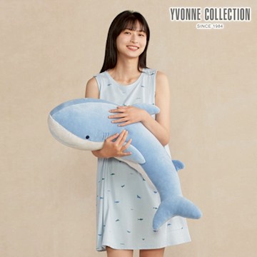 YVONNE 以旺傢飾 鯊魚彎型抱枕-海島藍
