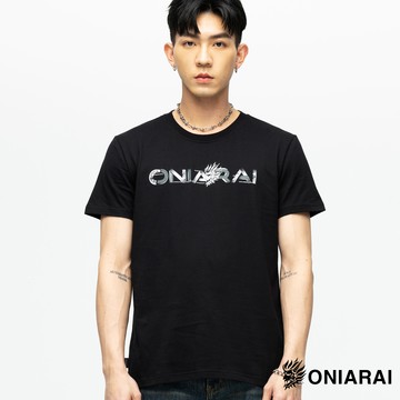 【買1送1】闇光文字鬼頭短TEE - BLUE WAY 鬼洗い