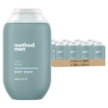 method 美則 男仕潔膚露 海洋衝浪  12個  100ml