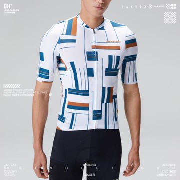 捷酷 春夏款風琴男士短袖騎行服高彈舒適自行車騎行裝備