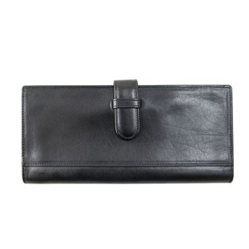 Sika義大利時尚真皮支票夾A8293-03質感黑