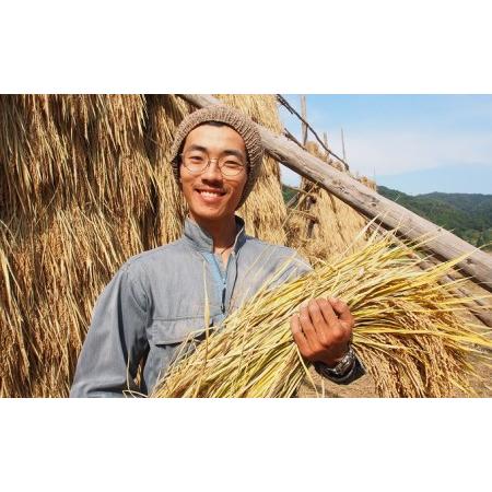 ふるさと納税 令和5年産　玄米 天日干し 自然栽培米 コシヒカリ 10kg ひえばた園 富山県魚津市