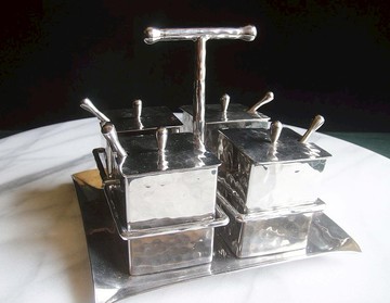 【老時光 OLD-TIME】早期二手國外進口不鏽鋼調厚重調料器組