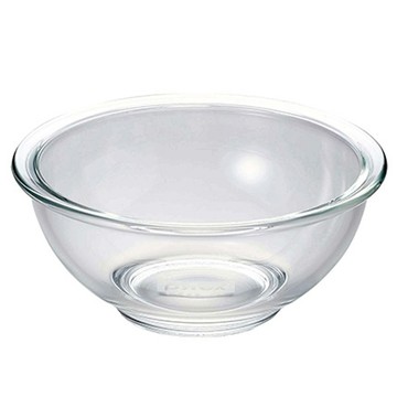 PEARL LIFE 珍珠金屬 PYREX 耐熱玻璃碗 1.6L  透明色  1個