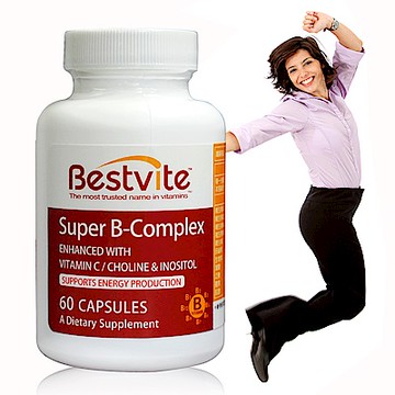 【Bestvite】必賜力超級維他命B群膠囊1瓶(60顆/瓶)