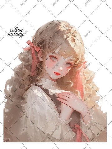 original sticker no.1054 人物貼紙 原創貼紙 人物貼紙 女孩貼紙 原創人物貼紙