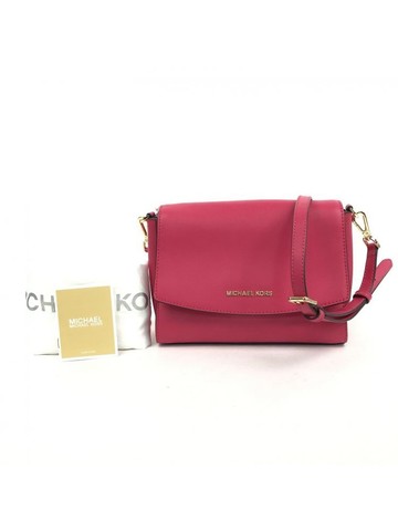 michael kors 紅色 皮革斜背包 肩背包
