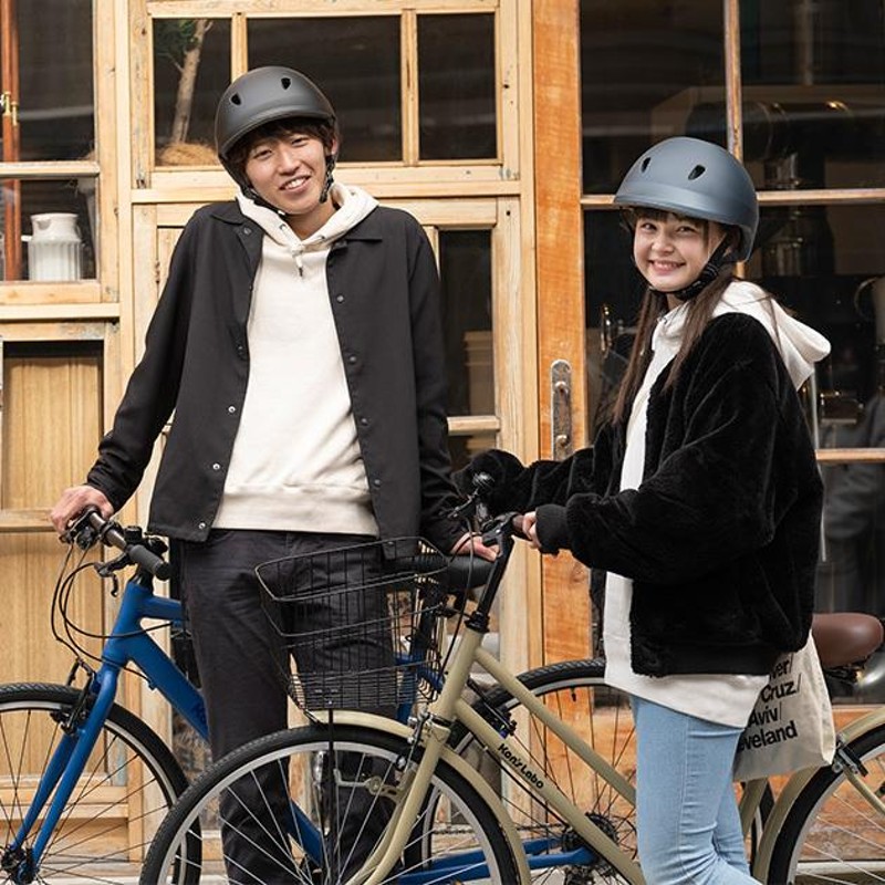 ヘルメット 自転車 用 バイク サイクリング 通学 通勤 子供 大人 橙白 f