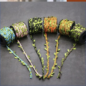 酒吧花盆纏花瓶彩色麻繩復古繩子包柱子手工編織麻線店鋪裝扮綠葉