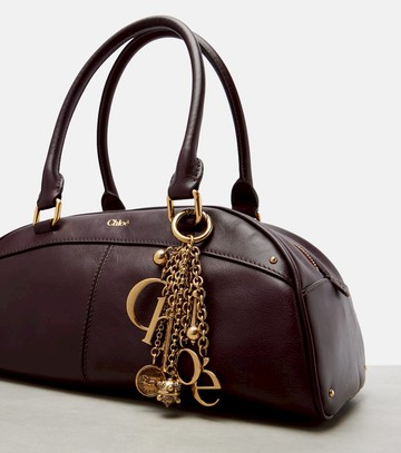 Chloé Embellished leather top-handle bag