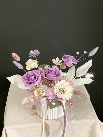 【客製化】永生桌花 永生盆花 開幕入厝花禮 永生花禮 初日花藝