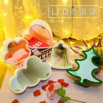 LED鏡面隧道燈 創意裝飾LED壁燈 造型燈 INS風 情境燈 聖誕禮物推薦 交換禮物推薦