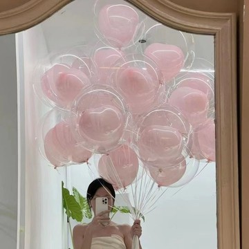 【台灣發貨🚚】氣球✅飄浮氣球 求婚佈置氣球 婚房裝飾氣球 婚禮佈置氣球 雙層氣球
