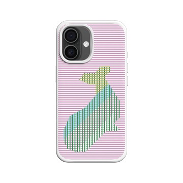 iPhone 16 SolidX 白 - The Wildlife Collection 動物野境系列 - 藍鯨 - 線條版