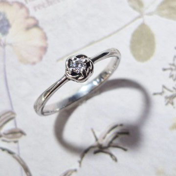 【比法一生】純銀戒指—靜花  純銀925手作飾品