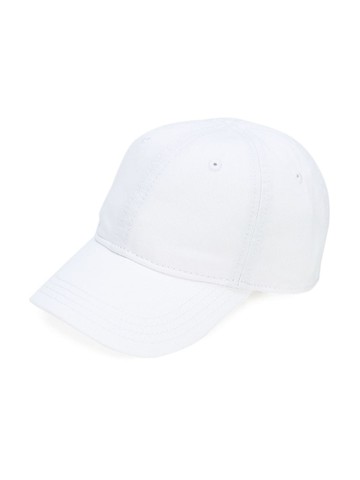 Lacoste Kids - six panel logo embroidered cap - kids - Cotton - 50 cm - White