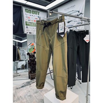 平替系列立體方格絨熱循環動態保暖男士耐磨防風防潑水戶外軟殼褲