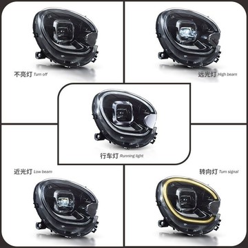 改裝車燈適用于BMWmini 2011-2016 R60汽車大燈汽車led大燈總成