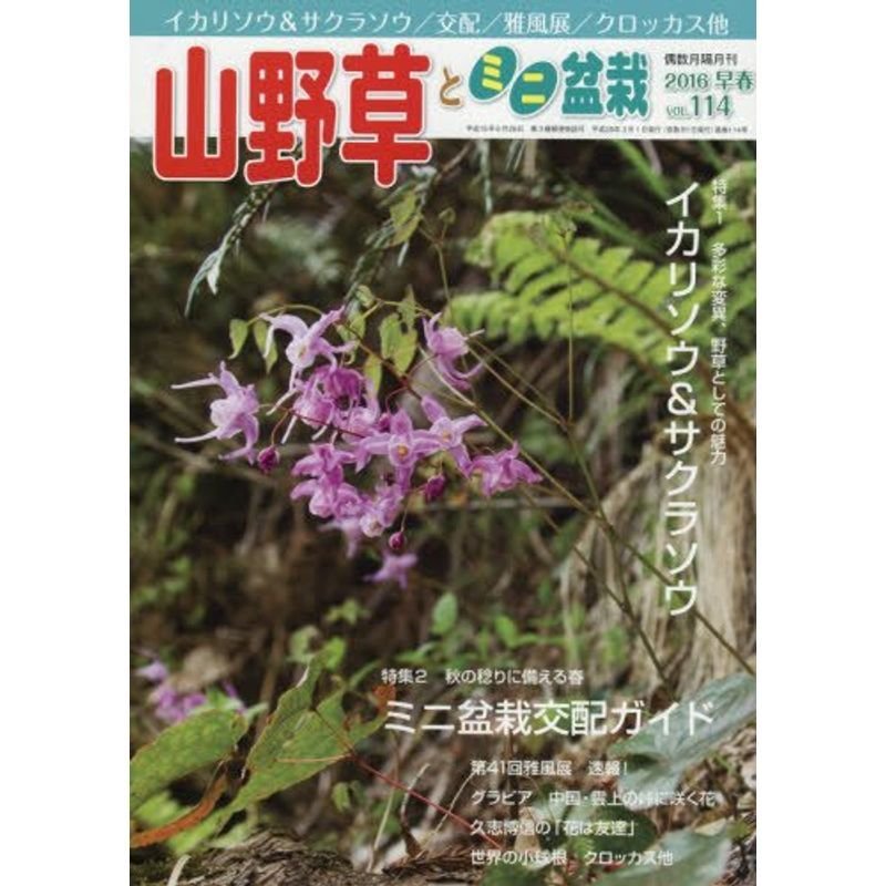 山野草とミニ盆栽 2016年 03 月号 雑誌