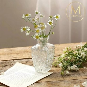 【Floral M】羅馬玻璃雅典娜小花瓶(花瓶/插花/玻璃瓶/花器/花盆/陶瓷花瓶/桌面擺飾/居家裝飾)