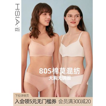 【輕奢棉莫光面】無鋼圈軟支撐內衣女全罩杯大胸顯小無痕文胸薄