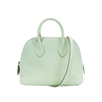Hermes Mini Bolide 山羊皮銀釦手提兩用包