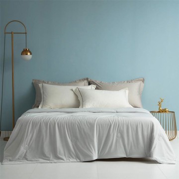 【嵐楓居家】日本科技A類冰淇淋涼感絲夏涼被150*200CM（涼被/涼感絲/涼夏被/空調被）-冰川灰_廠商直送