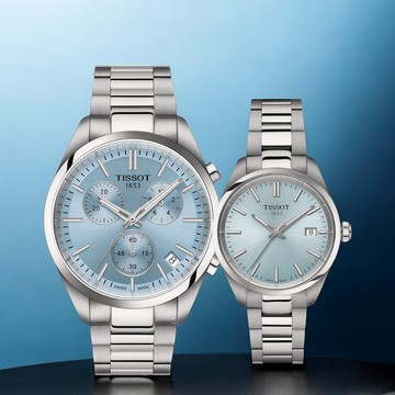 TISSOT 天梭錶 官方授權 PR 100 經典時尚對錶 手錶-T1504171135100+T1502101135100