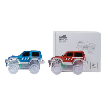 MNTL 電動軌道車2件組 組合配件 1組 藍色 紅色  藍色  紅色  11 x 9.5 x 6.5cm