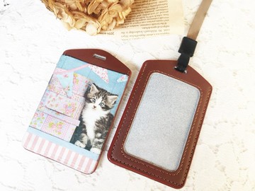 手作好禮 真皮卡套 票卡夾 證件套 識別證 (送掛繩) 聖誕交换禮物