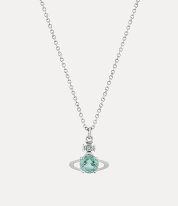 Vivienne Westwood Reina Pendant Necklace Platinum-light-turquoise-cz Platinum-light-turquoise-cz Women
