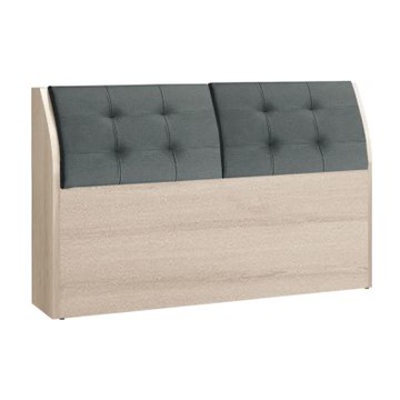 文創集 歐澤亞5尺雙人貓抓皮革床頭箱(不含床底＋不含床墊)-155x23x100cm免組