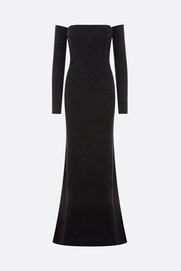 BLUMARINE lurex jersey bustier dress with arm warmers Woman