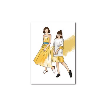 雲朵女孩-陽光 / 明信片